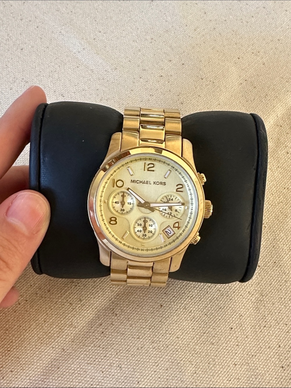 Michael Kors Gold Stainless Steel Chronograph Watch